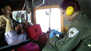 اعزام بالگرد اورژانس هوائی به مرند