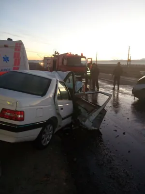 حادثه جاده جزیره اسلامی -تبریز دو فوتی بر جای گذاشت
