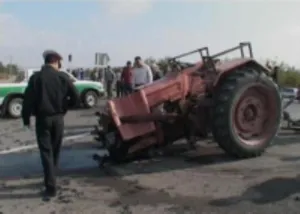 واژگونی تراکتور جان جوان 22 ساله را گرفت