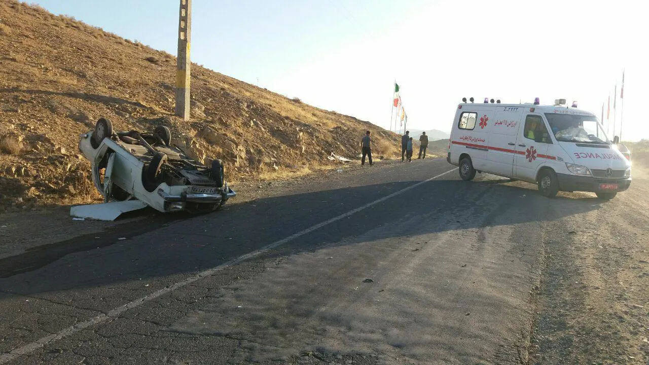واژگونی پیکان درشهرستان عجب شیرساعت10امروز مسیرقلعه چای