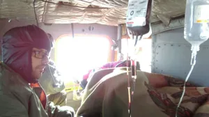 بالگرد اورژانس تبریز بطرف مراغه پرواز کرد.