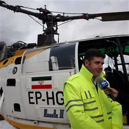 پرواز بالگرد اورژانس برفراز شهرستان چاروایماق