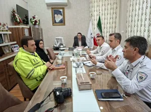 دیدار  دکتر عدل رییس شبکه بهداشت و درمان شهرستان هریس  با دکتر قدیمی رییس مرکز اورژانس استان آذربایجان شرقی 