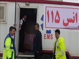 بازدید دکتر رجائی از وضیعت کانکسکها و پایگاههای  مستقر در جاده ها